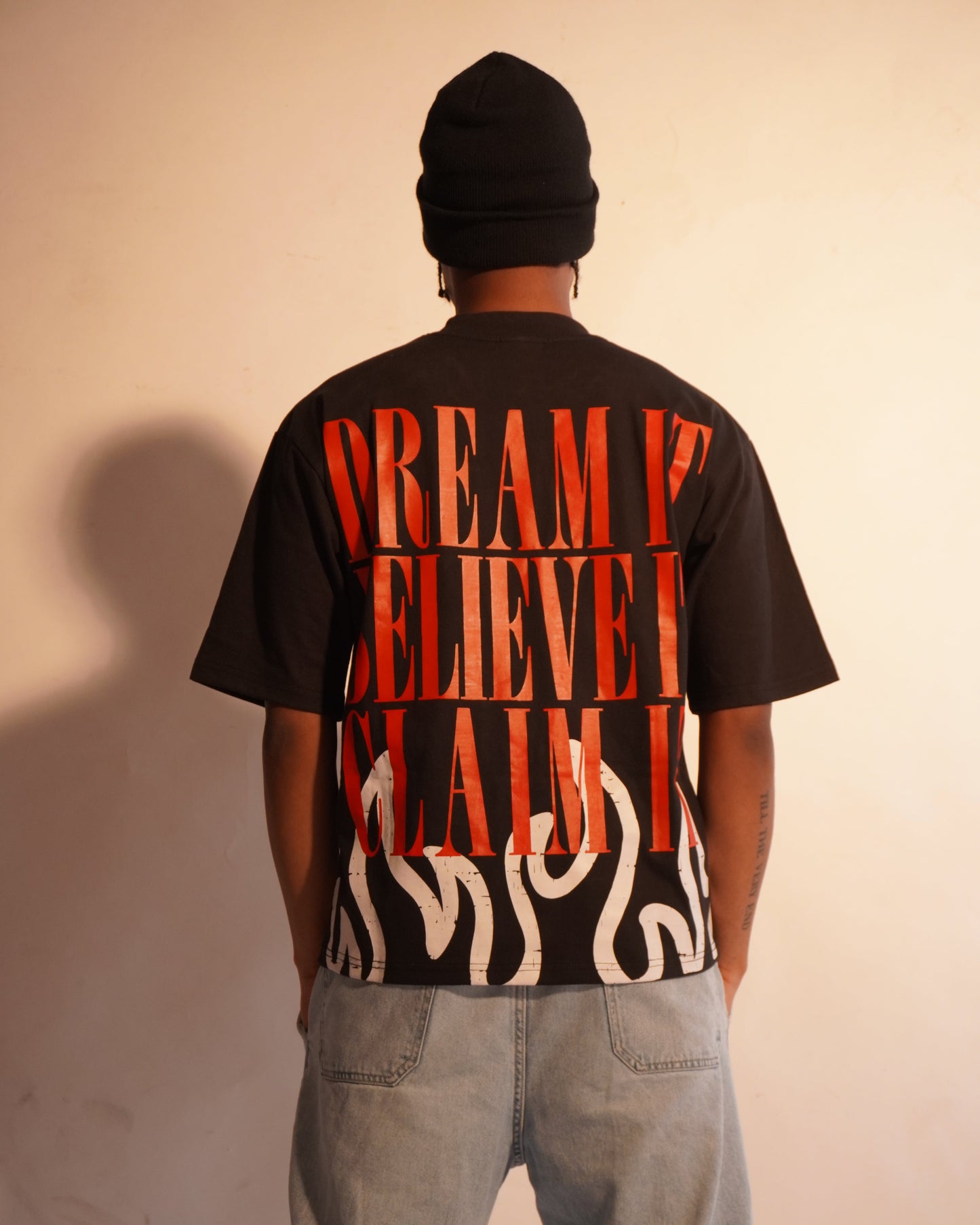 Dream It Believe It Claim It-Oversized T-Shirt